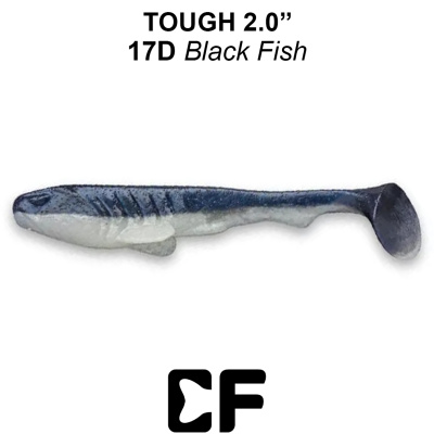 Виброхвост CF Tough 2.0" (71-50-17d-6 black Кальмар)