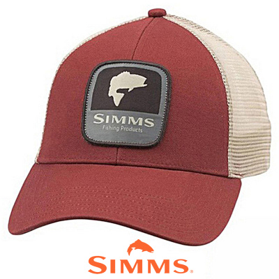 Кепка Simms Bass Patch Trucker (Rusty Red)