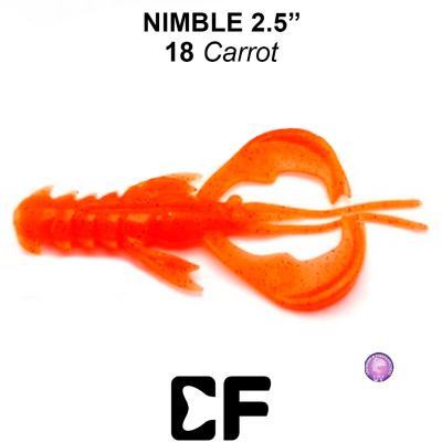 Рак CF Nimble 2.5" (44-65-18-6 UV carrot Кальмар)