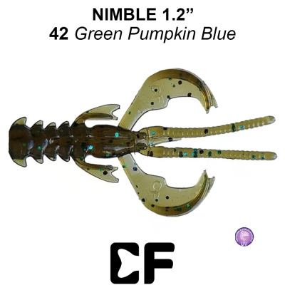 Рак CF Nimble 1.2" (76-30-42-6 UV green pumpkin blue Кальмар)