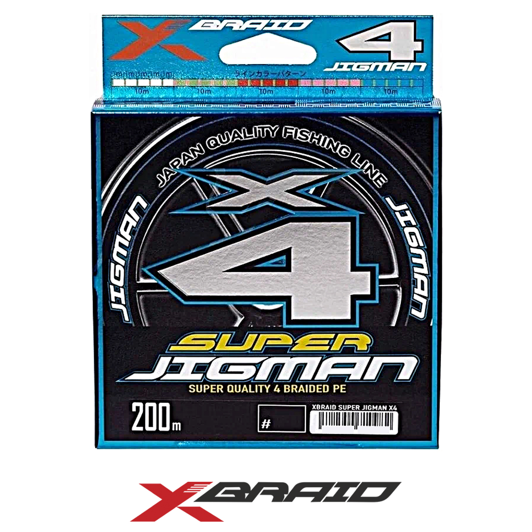 Шнур X-Braid (YGK) Super Jigman X4 multicolor 200m 00
