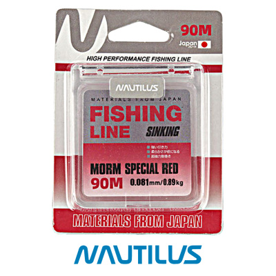 Леска Nautilus Toray Morm Special 90м Red (0,081, 0,89кг)