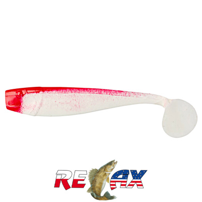 Виброхвост Relax King Shad 4.0" Standart (S003 red white)
