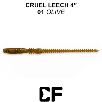 Червь CF Cruel Leech 4.0" (41-100-1-6 olive Кальмар)