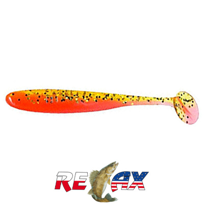 Виброхвост Relax Bass 5.0" Laminat (L398 rootbeer-gold black glitter super red)