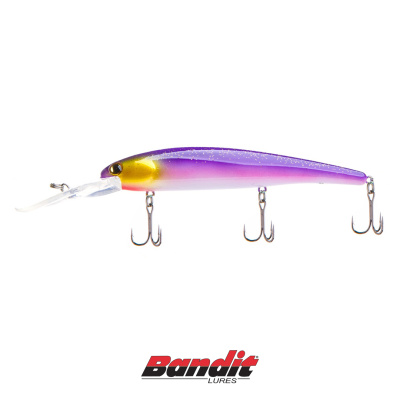 Воблер Bandit Deep Walleye (B43 purple back gold head)