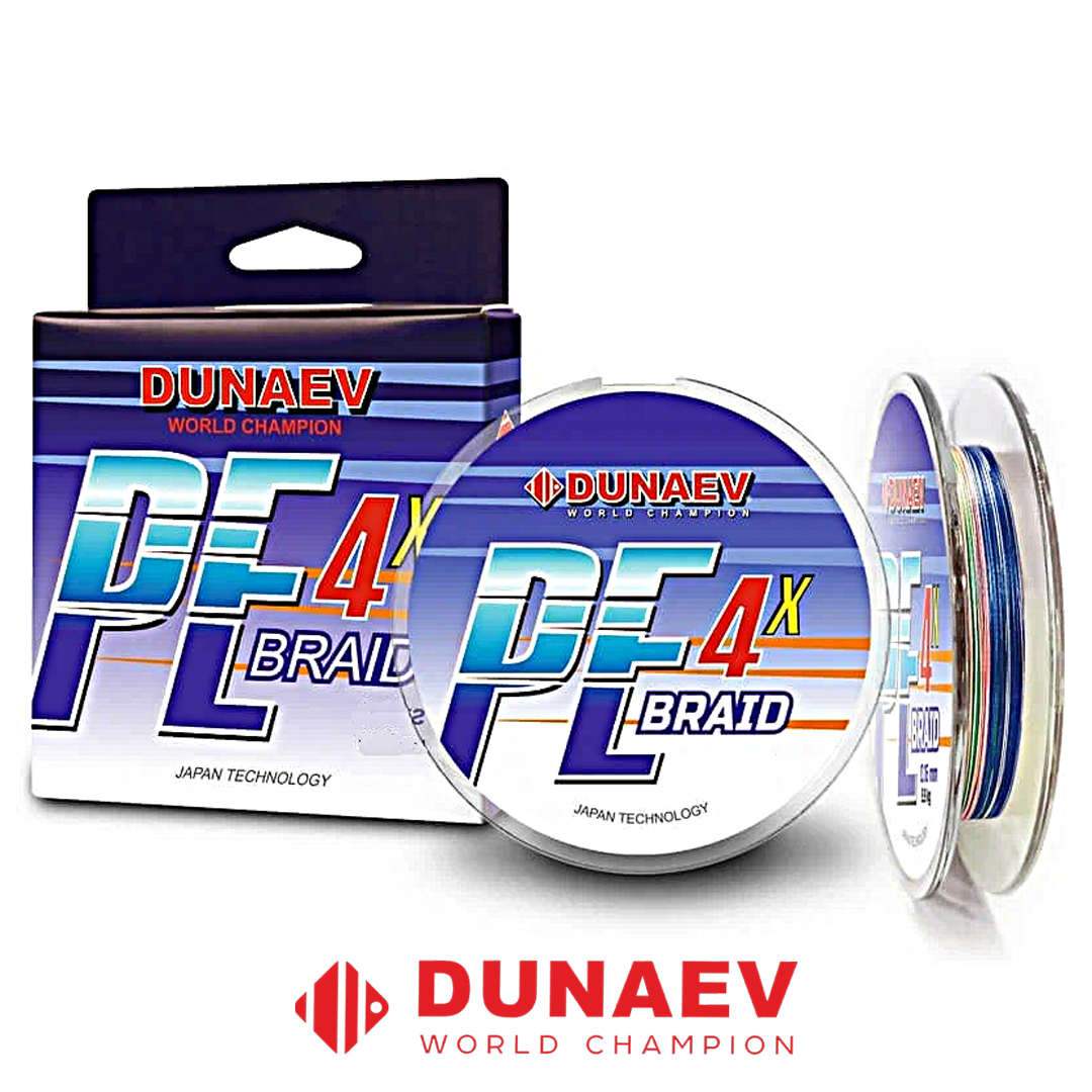 Шнур Dunaev Braid PEx4 Multicolor 150м 02