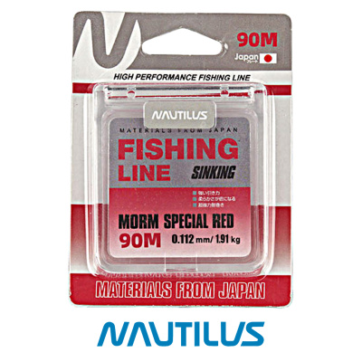 Леска Nautilus Toray Morm Special 90м Red (0,112, 1,91кг)