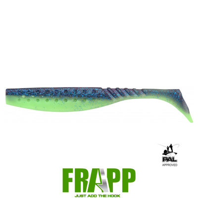 Виброхвост Frapp Funky Shad 3,5" (PAL06 фиолет лайм)