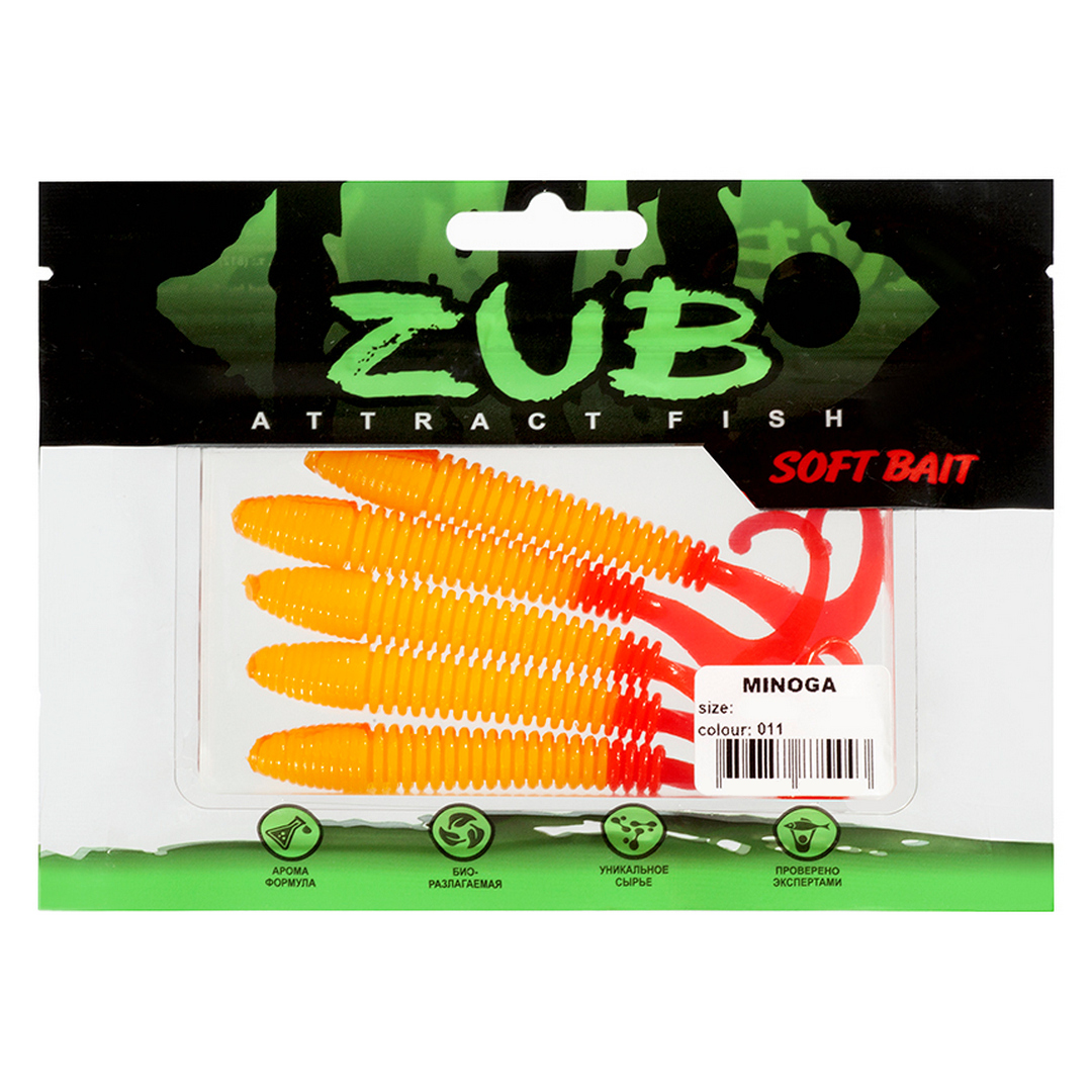 Твистер ZUB Minogа 3.0-4.0 011 01