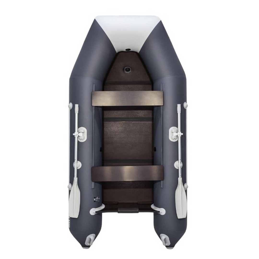 Лодка Аква Моторная 2900 Слань книжка киль графит светло серый 00