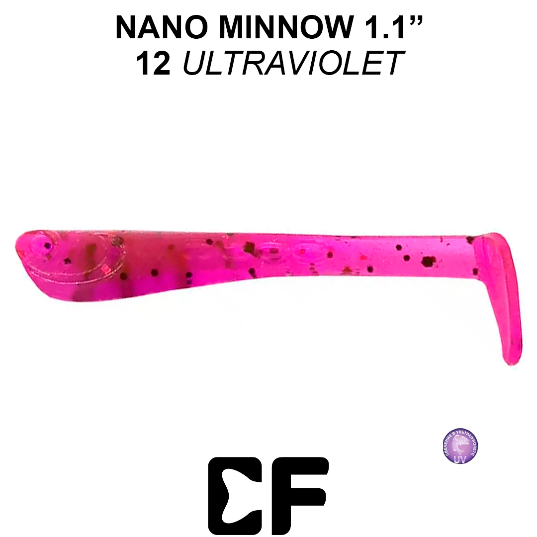 Виброхвост Crazy Fish Nano Minnow 1.1 12 6 0
