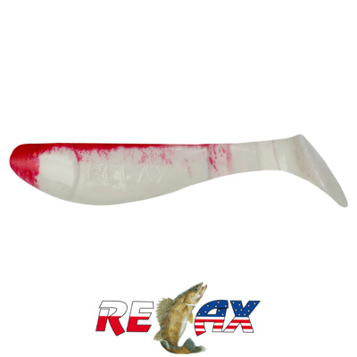 Виброхвост Relax Kopyto 2.5" Standart (S003 red white)