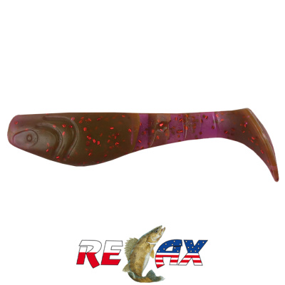 Виброхвост Relax Kopyto 3.0" Standart (S182 crawfish-red glitter)