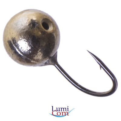 Мормышка LumiCom вольфрам Дробинка отверстие (гальваника) (d-3,0: 0,27гр. BNi черный никель)