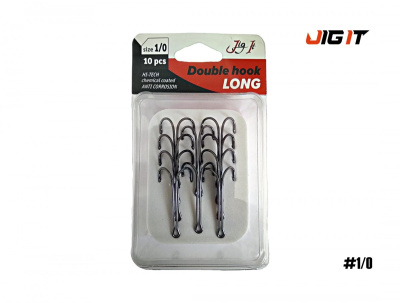 Двойник Jig It Long double hook (№ 1/0)