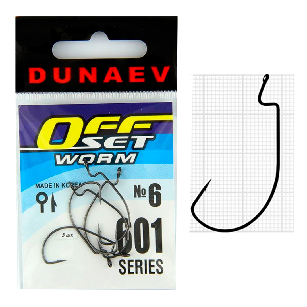 Крючок Dunaev Offset Worm 601 06