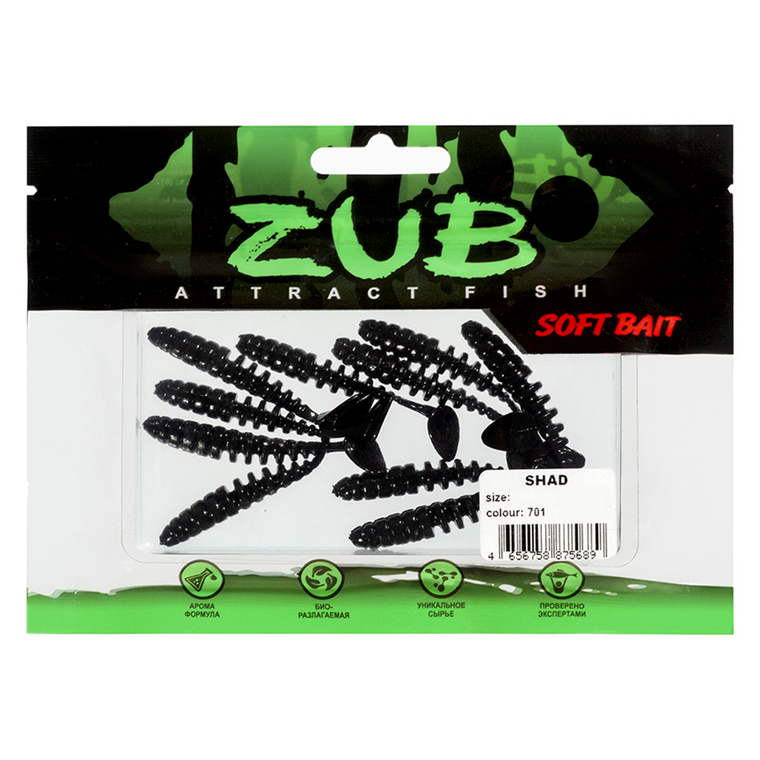 Виброхвост ZUB Shad 1,6-2,0 701 01