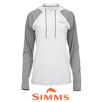 Термофутболка Simms Women's Solarflex Hoody (White Cinder, S)