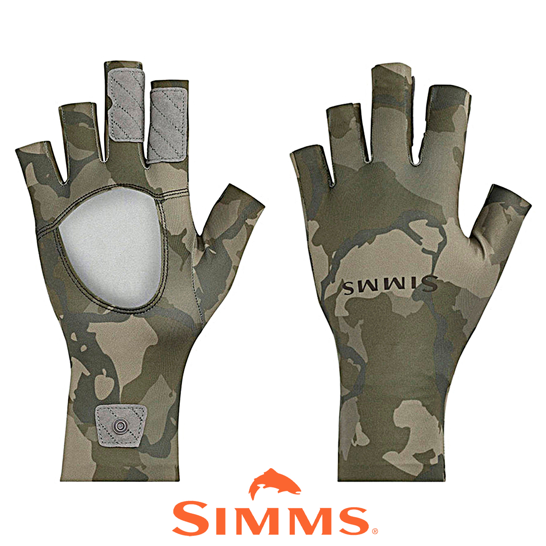 Перчатки Simms Solarflex Sun Glove regiment camo olive drab 00