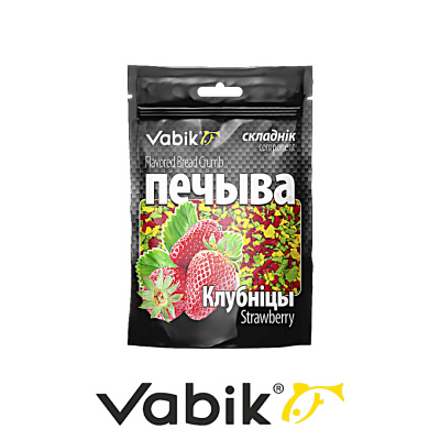 Компонент прикормки Vabik Печиво (микс клубника)