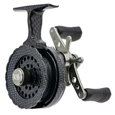 Катушка зима Kyoda Fisher FEG100 шпуля пластик (FEG100, 2.6:1, 176g graphite)