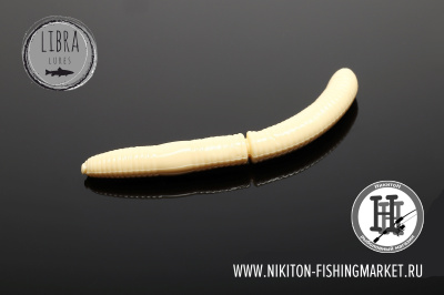 Червь Libra Lures Fatty D'Worm Сыр 65mm (005 cheesy)