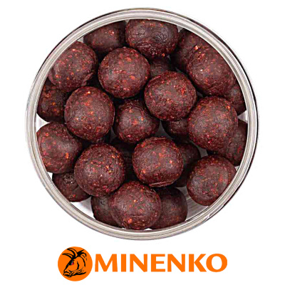 Бойлы Minenko Soluble пылящие насадочные 20мм (Strawberry (клубника))