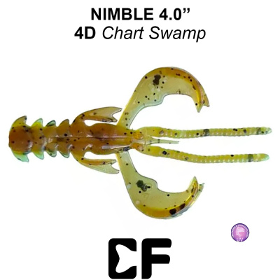 Рак CF Nimble 4.0" (43-100-4d-6 UV chart swamp Кальмар)