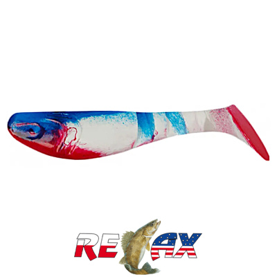 Виброхвост Relax Kopyto 3.0" Standart (S006R blue white)