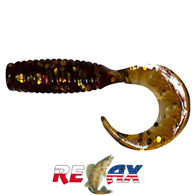 Твистер Relax  3/4" Standart (TS033 motor oil-gold glitter)