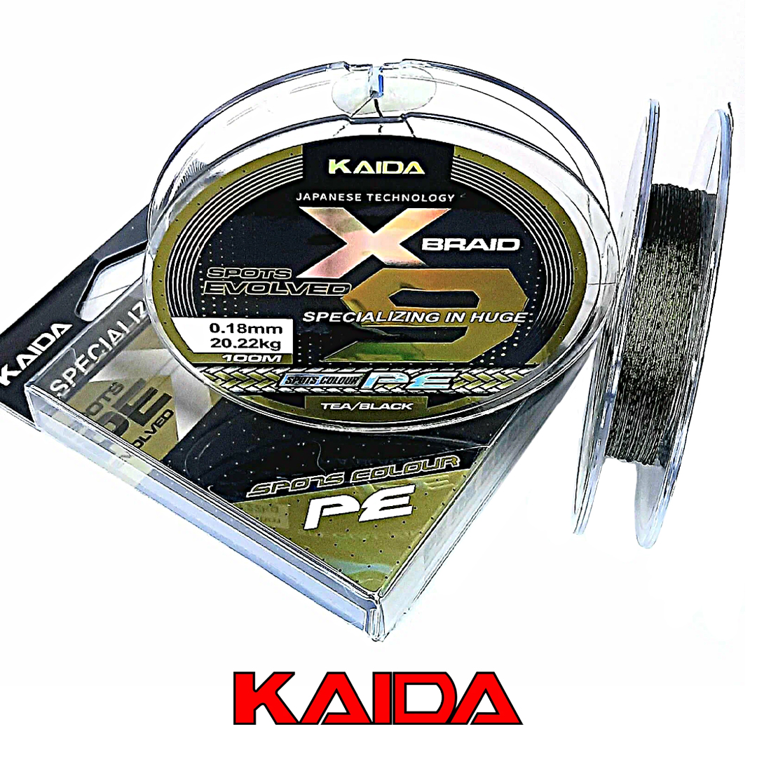 Плетёный шнур Kaida Spots Evolved X9 100м Dark Green 02