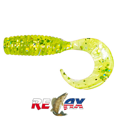 Твистер Relax  3/4" Standart (TS018 chartreuse hologram)
