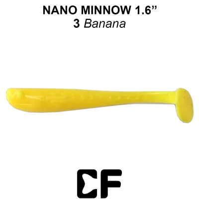 Виброхвост CF Nano Minnow 1.6" (6-40-3-1 banana Анис)