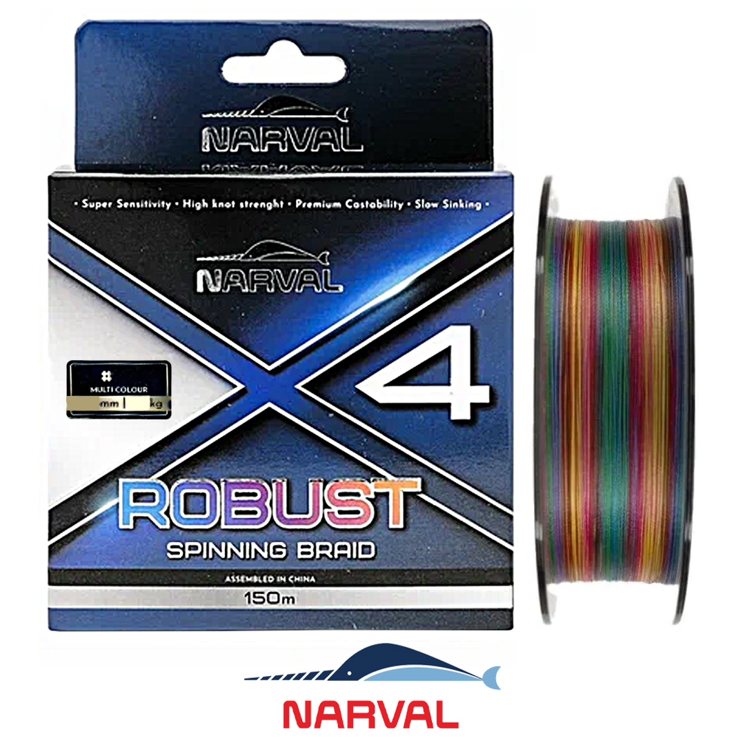 Шнур Narval Fishing Robust X4 PE 150м multicolour 01