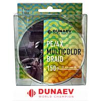 Шнур Dunaev Braid PEx4 Multicolor 150м 00