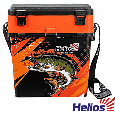 Ящик зимний Helios Pike двухсекционный (2/130кг. 39×26×40см, 19л.оранжевый)