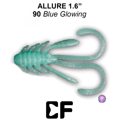Нимфа CF Allure 1.6" (23-40-90-6 UV blue glowing Кальмар)
