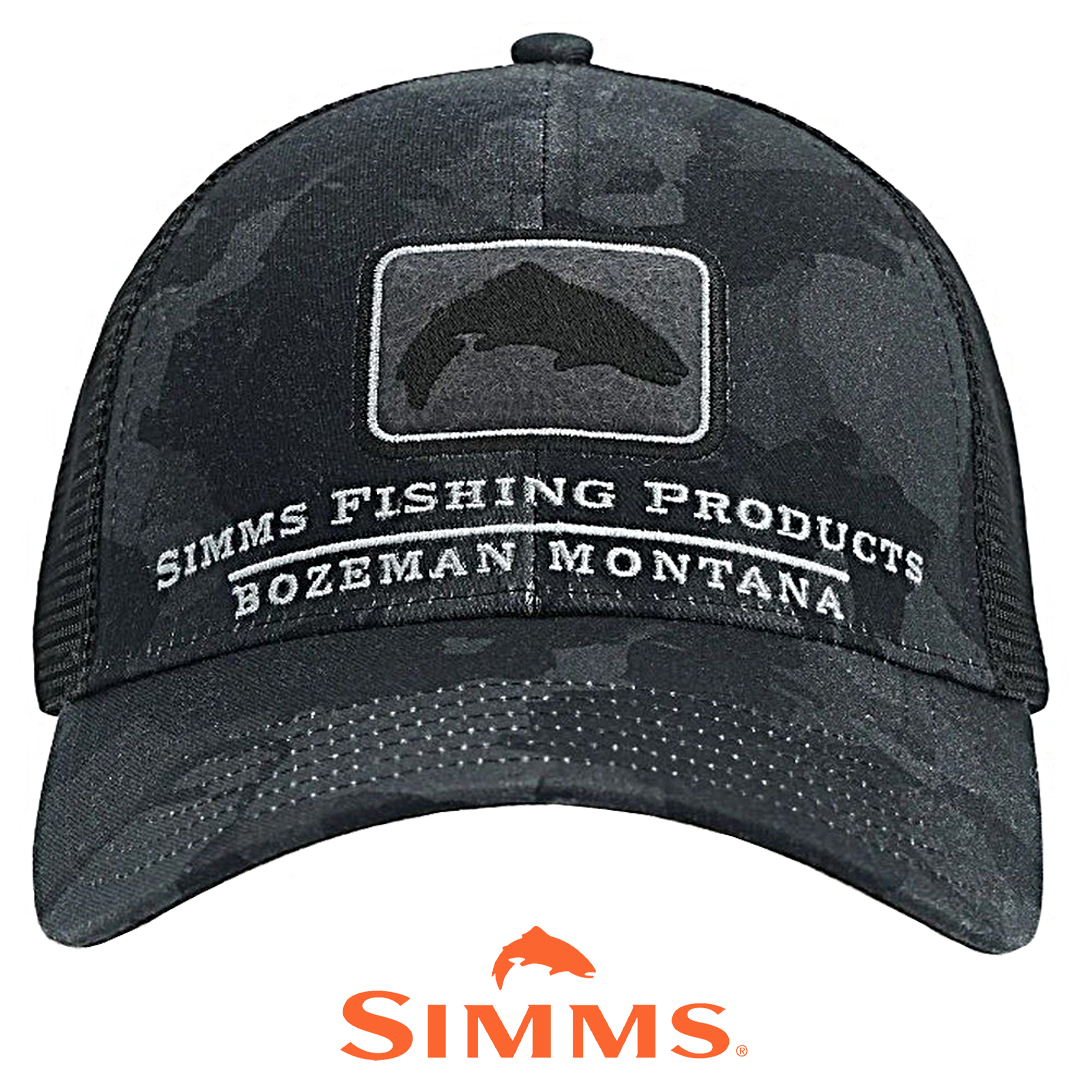Кепка Simms Trout Icon Trucker Regiment Camo Carbon 00