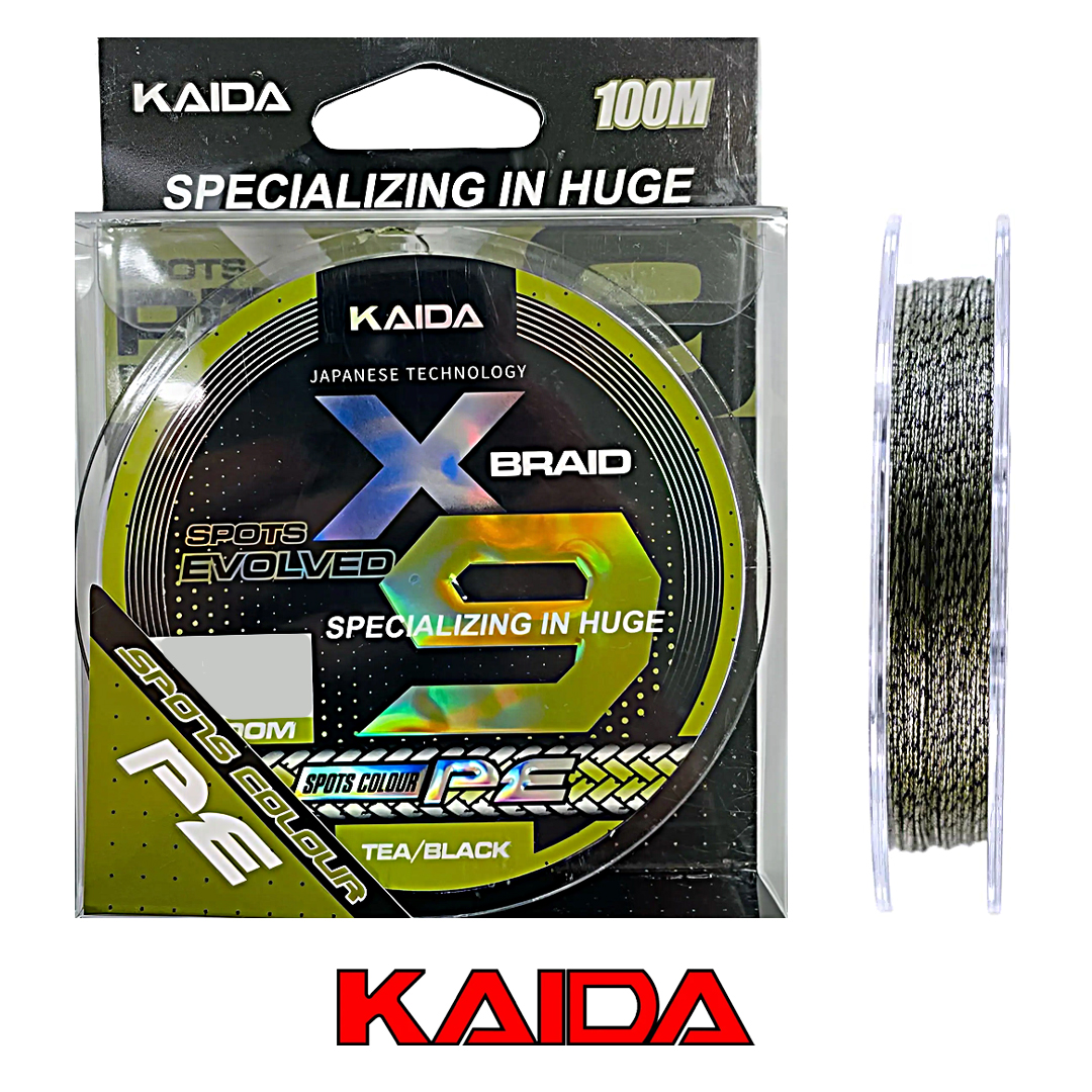 Плетёный шнур Kaida Spots Evolved X9 100м Dark Green 01