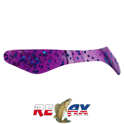 Виброхвост Relax Kopyto 2.0" Standart (S225 electric blue-blue glitter)