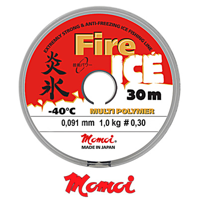 Леска Momoi Fire Ice Barrier Pack красная 30м (0,091, 1,0кг)
