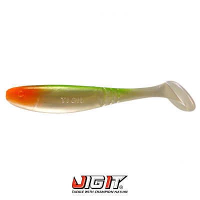 Виброхвост Jig It Flutter 3.8" (008 red head)