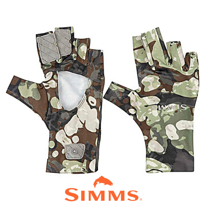 Перчатки Simms Solarflex SunGlove (Riparian Camo, S)