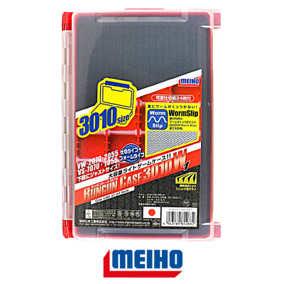 Коробка Meiho Run Gun Case 3010W1 (205×145×40мм, 2стор.5-28отд.3+24пер.red)