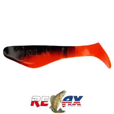 Виброхвост Relax Kopyto 2.0" Standart (S072 black orange)