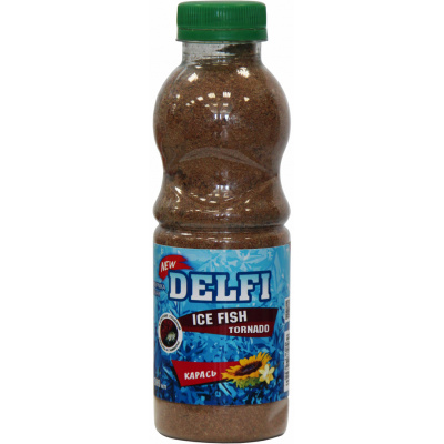 Прикормка Delfi Ice Fish Tornado (карась ваниль подсолнух коричневая)
