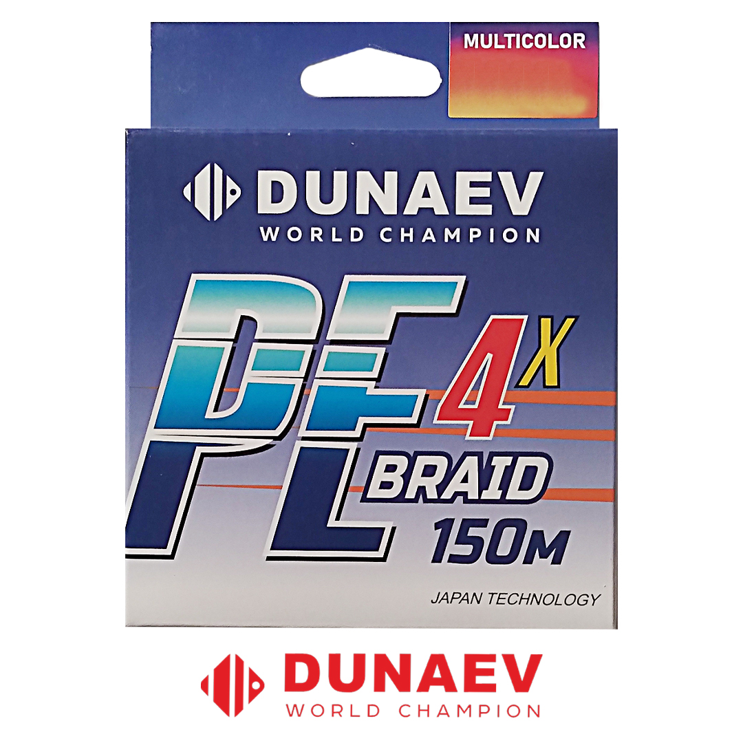 Шнур Dunaev Braid PEx4 Multicolor 150м 00