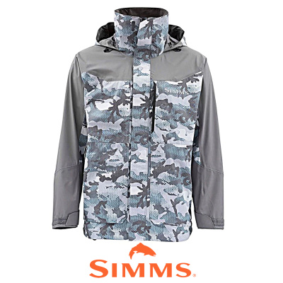 Куртка Simms Challenger Jacket '20 (Hex Flow Camo Grey Blue, L)