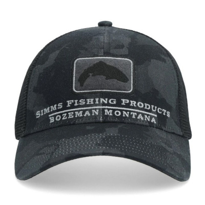 Кепка Simms Trout Icon Trucker (Regiment Camo Carbon)